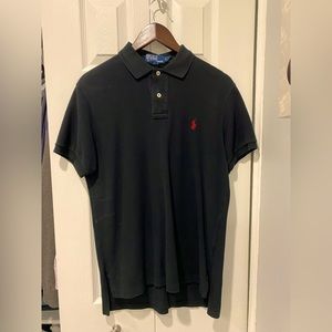 Ralph Lauren Black Polo with Red logo(Vintage)